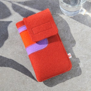 Smartphone bag rust red-purple-dark orange image 1