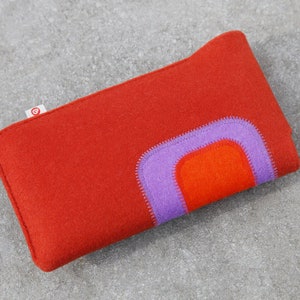 Smartphone bag rust red-purple-dark orange image 3