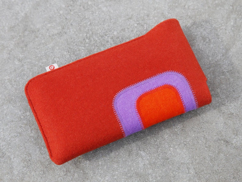 Smartphone bag rust red-purple-dark orange image 3