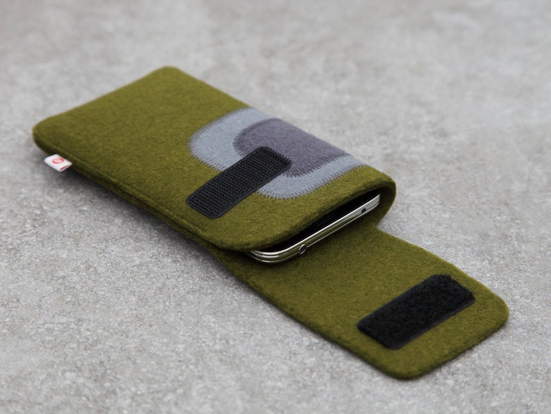 Smartphonetasche Jägergrün-Grau-Dunkelgrau Bild 2