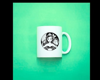 Disney Mug. Starbucks Mug. Disney Starbucks. Disney Apparel. Disney Cup. Custom Cups. Disney Gifts. The Little Mermaid. Ariel. Mermaid Mug