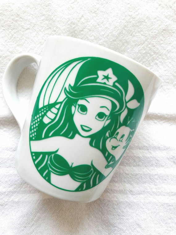Disney Mug. Starbucks Mug. Disney Starbucks. Disney Apparel. Disney Cup.  Custom Cups. Disney Gifts. the Little Mermaid. Ariel. Mermaid Mug - Etsy