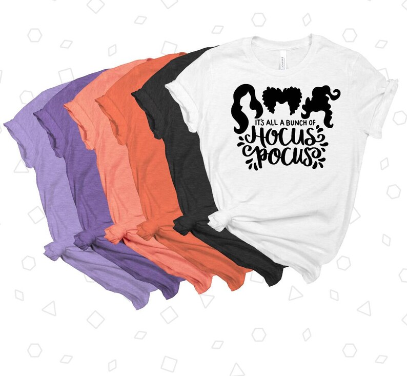 Maglietta Donna Sanderson Sisters Hocus Pocus Per Halloween, Girocollo, 60% Poliestere 35% Rayon 5% Spandex, Taglie S-2XL