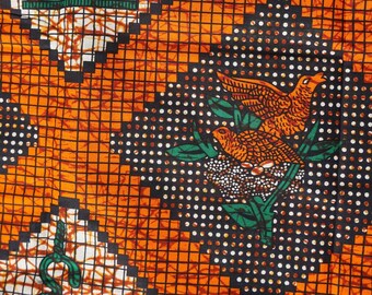 Wax Print - Vögel #1 - afrikanischer Stoff