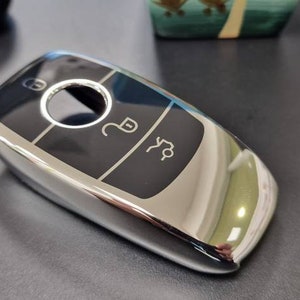 Mercedes Benz Key Fob Cover - Silver