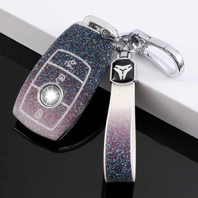 women for cute car keys chains rings holder lanyard bracelets  shell，Suitable for car Mercedes-Benz key chain cover