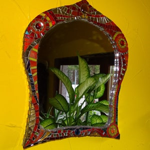 mosaic mirror, oriental design
