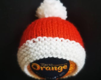 Terry's Chocolate Orange Cover, Stocking Filler. Santa Hat