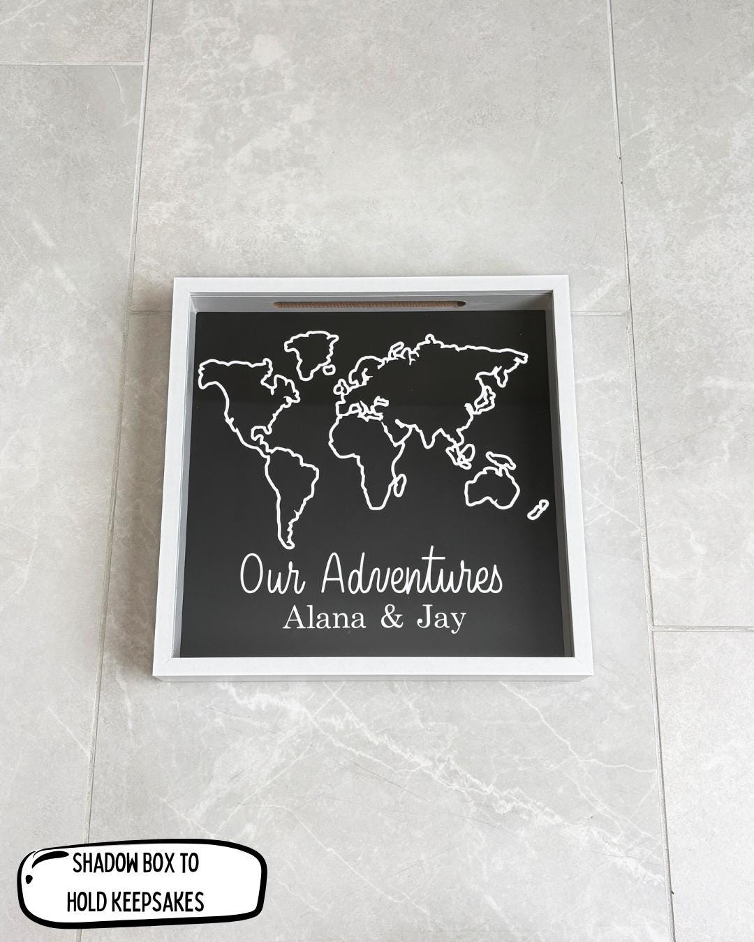 Personalized Travel Memory Box: Custom Adventure Keepsake Shadow Box - Etsy