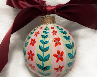 Jane - Hand Painted Glass Ornament