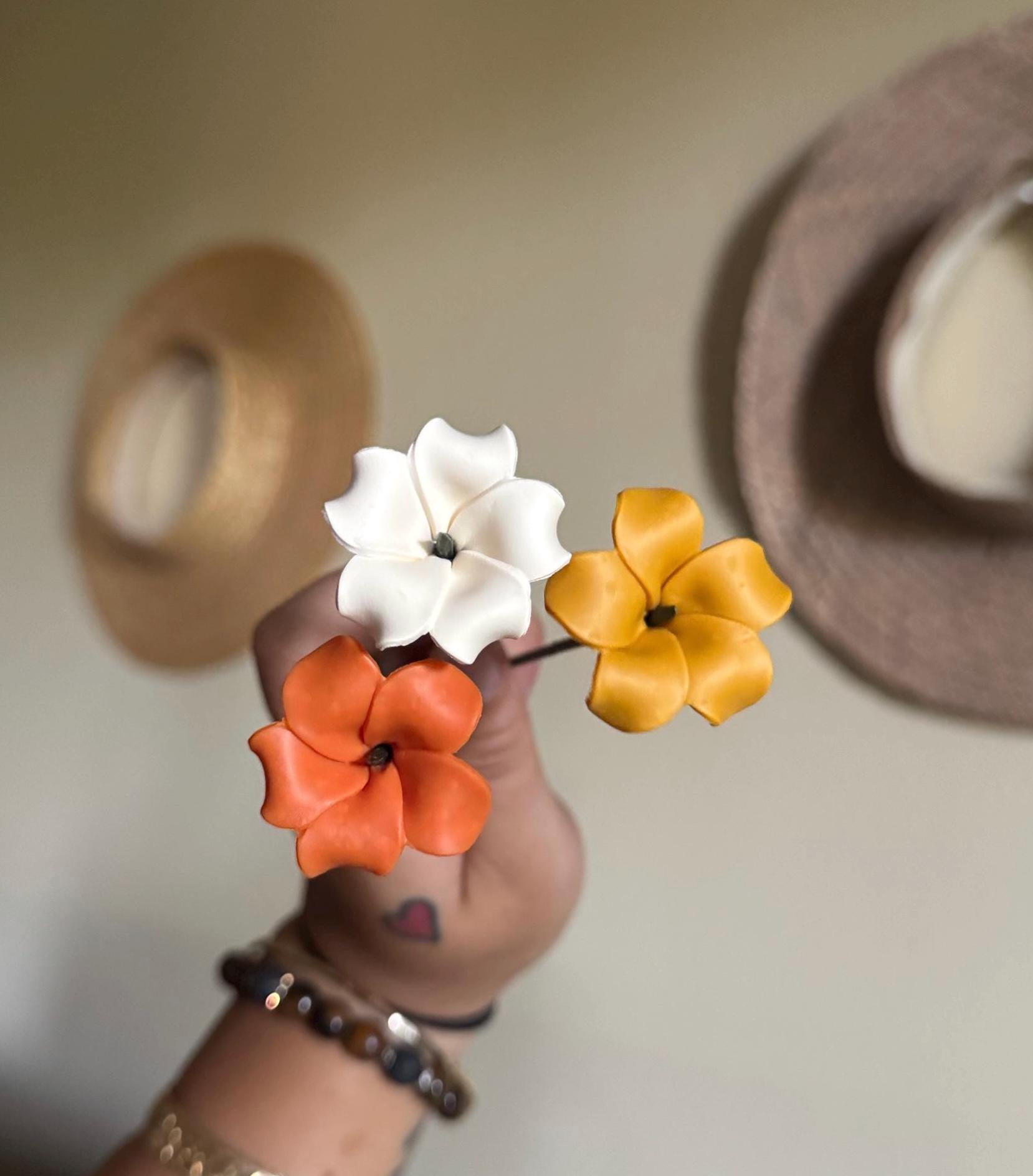 Puakenikeni Picks, Polymer Clay Puakenikeni Picks, Hawai'i