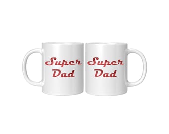 Super Dad White Mug