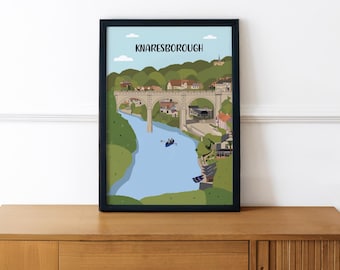 Knaresborough Viaduct Print: North Yorkshire Art, Travel Gift