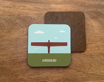 Gateshead Coaster | Angel of The North Illustration
