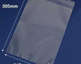 Biodegradeable A4 Cello Bags for Cards Eco-friendly Compostable Greeting Card Bag 215mm x 305mm + 40mm Self Seal Lip