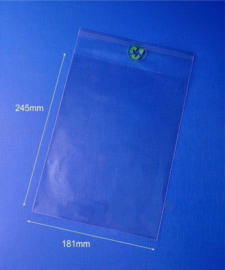 Biodegradable Eco-friendly Compostable Greeting Card Bag to hold up to 12 C5 cards & envelopes 181x245mm