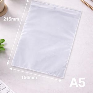 Crystal Clear Recyclable A5 Greeting Card Bag/Envelopes 156 x 215+ 30mm Flap Sealable
