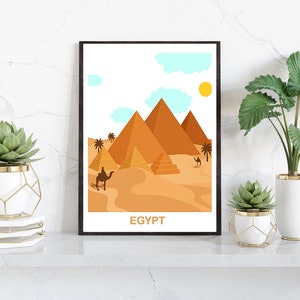 Egypt Wall Art Print - Egypt, Egypt poster, Wedding gift, Birthday present