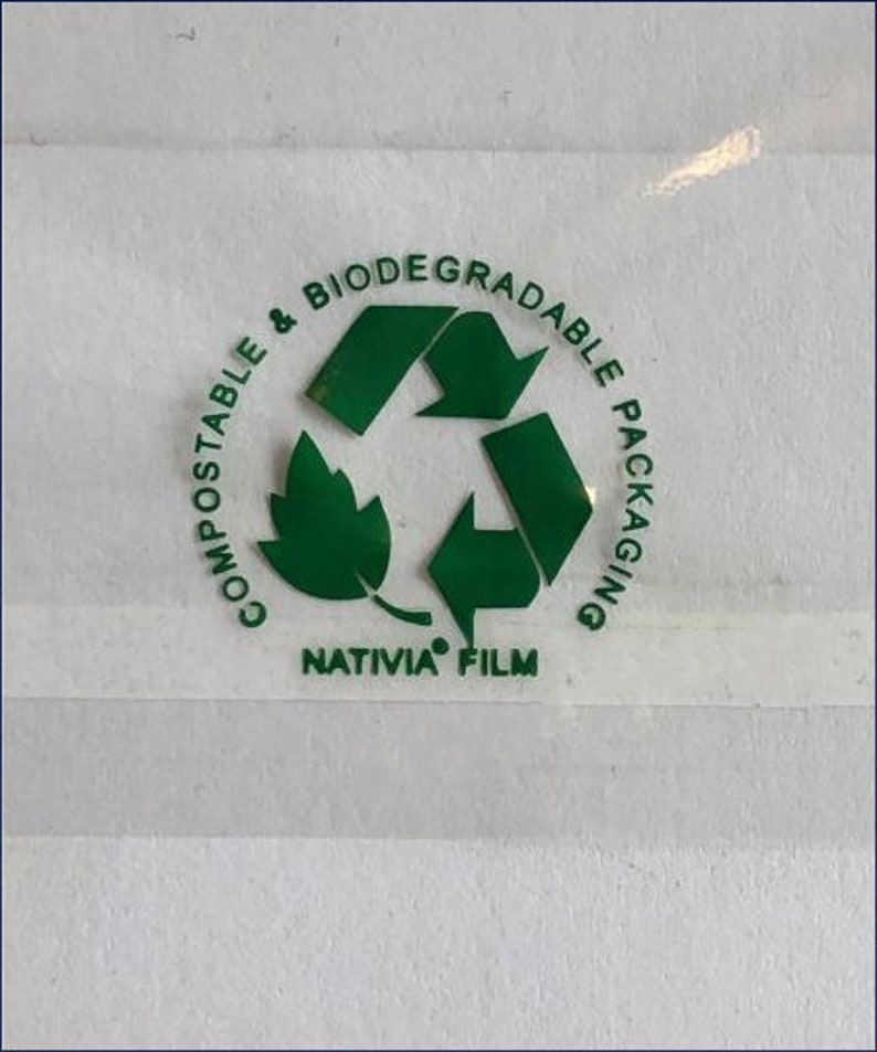Biologisch abbaubare A4 Cellotaschen für Karten Umweltfreundliche kompostierbare Grußkartentasche 215mm x 305mm 40mm Selbstsiegellippe Bild 2