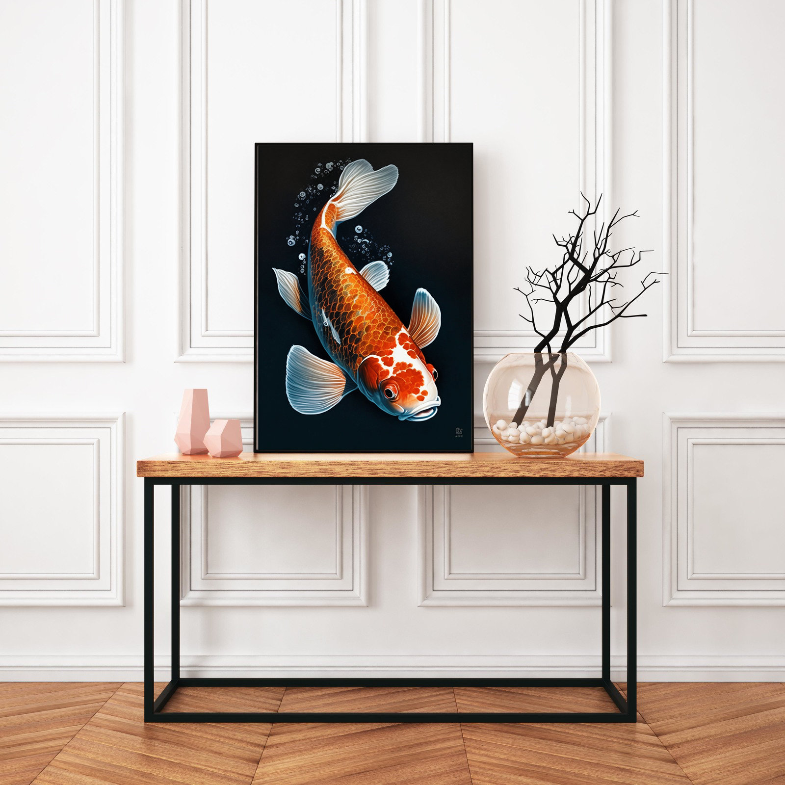 Unframed Koi Fish Painting Art Print, Zen Wall Art, Watercolor Painting ...
