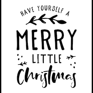 Heb jezelf een vrolijk kerstfeest | Kerst Poster Print | Kerst Decor | Kerstdecoratie | Kerst Wall Art Prints Deco afbeelding 2