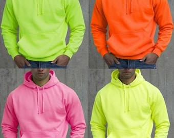#SWAG Bright Neon Yellow Adult Pullover Hoodie Small