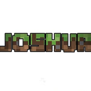 Naklejka ścienna dla dzieci z napisem MINE Mining Font Mining Mining & CRAFT dla dzieci, chłopców i dziewcząt Dostępne w wielu rozmiarach