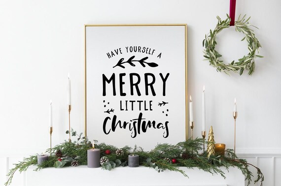 Have Yourself A Merry Christmas | Christmas Poster Print | Christmas Decor | Christmas Decoration | Christmas Wall Art Prints Deco