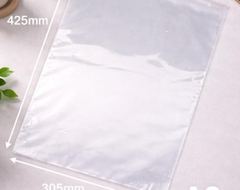 Biodegradeable A3 305x425mm & A4  215mmx305mm Cello Bags for Cards Eco-friendly Compostable Greeting Card Bag Compostable Bag Self Seal Lip