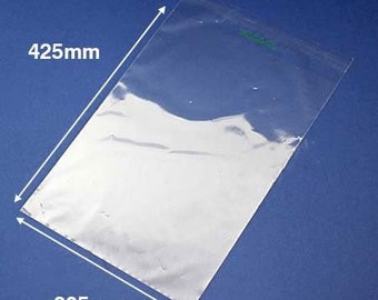 Biodegradeable A3 305x425mm & A4  215mmx305mm Cello Bags for Cards Eco-friendly Compostable Greeting Card Bag Compostable Bag Self Seal Lip