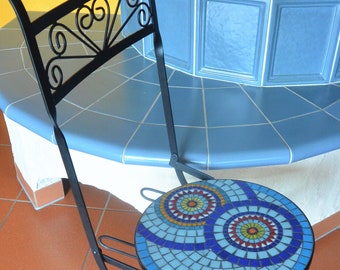 Glass mosaic chair