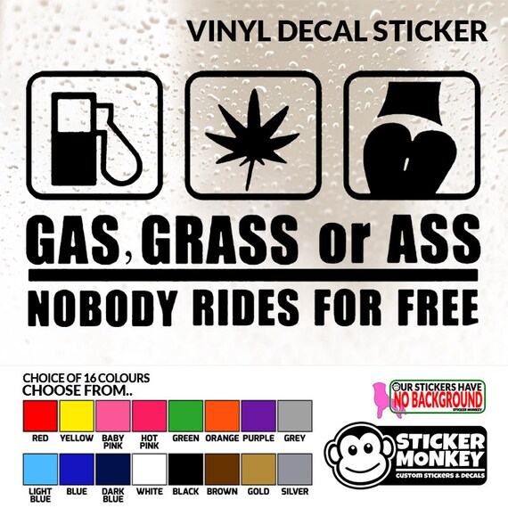 Fashion Car Decal Gas NOBODY RIDES FOR FREE Truck Auto Stickers Decal Stick HOT Fashion Car Decal Gas NOBODY RIDES FOR FREE Truck Auto Stickers Decal Stick HOT