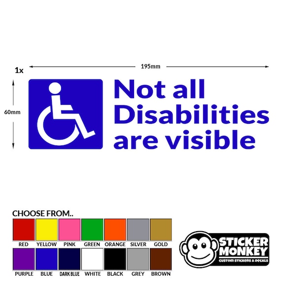 Handicap driver please stay back sticker window bumper decal warning car 3m hot