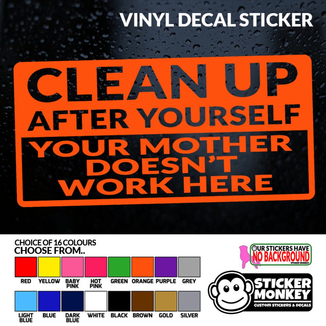Clean up After Yourself Your Mother Doesn't Work Here Etsy UK