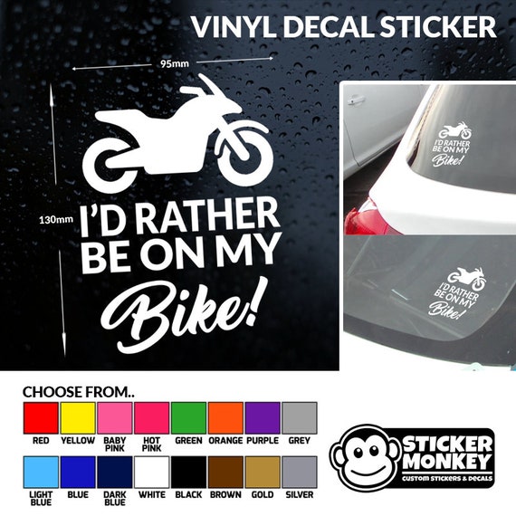 Bike Vinyl Decal Sticker 