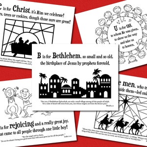Christmas ABC Advent Calendar W/ Daily Devotions, Printable PDF, 26 ...