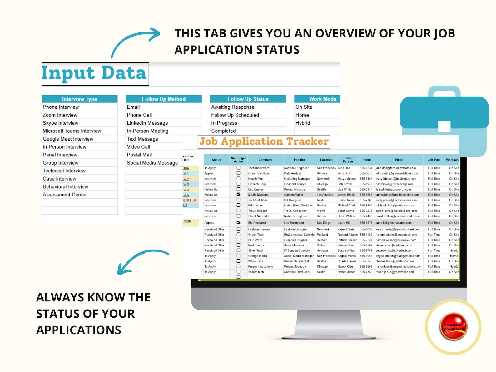 Ultimate Job Application Spreadsheet - Google Sheets - Etsy