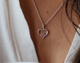 Pfotenabdruck Asche Halskette · Asche Schmuck • Gedenkgeschenke • Einäscherung • Für Asche oder Fell •