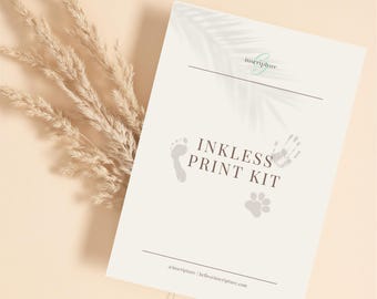 Kit de huellas dactilares sin tinta / Huellas dactilares, de manos, de pies, de patas o de nariz / Recuerdo conmemorativo / Regalo para el fallecimiento de un bebé o una mascota
