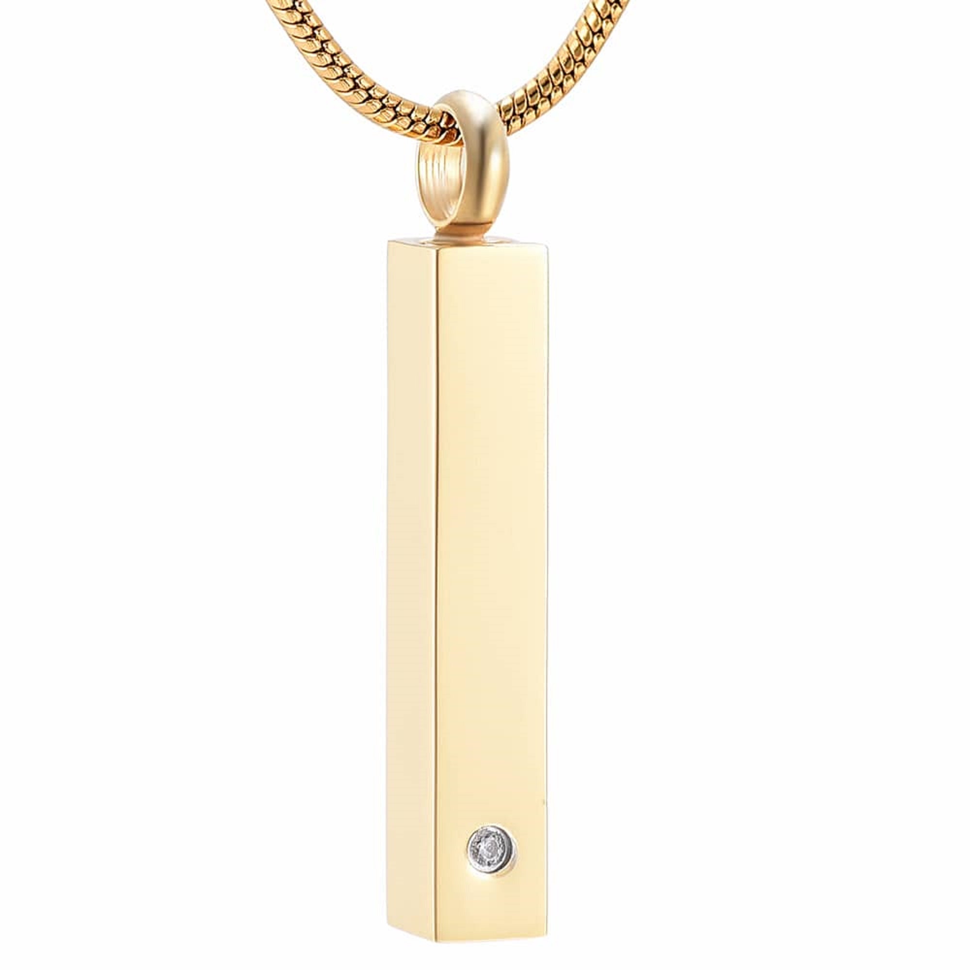 Collana con urna di cremazione per ceneri – Always In My Heart Hollow Creation Gioielli Amore Lanterna in acciaio inox con ciondolo a forma di cenere con mini urna Keepsake Memorial