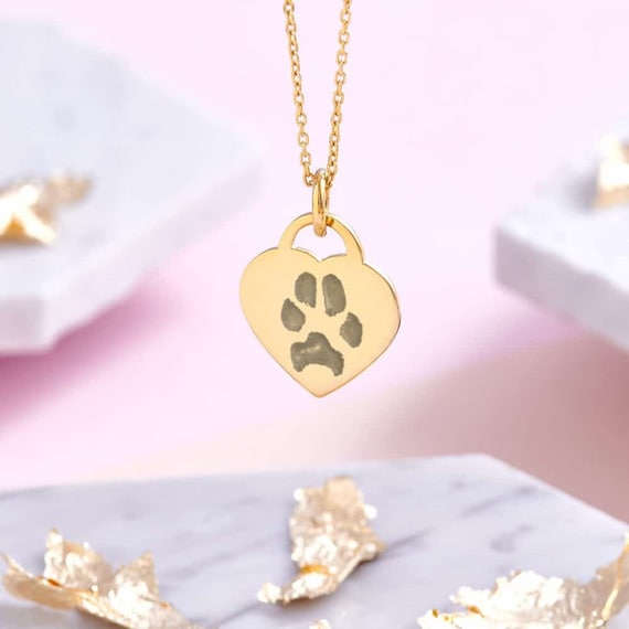 Vertical Paw Brass Necklace – Pawsitive Vibes