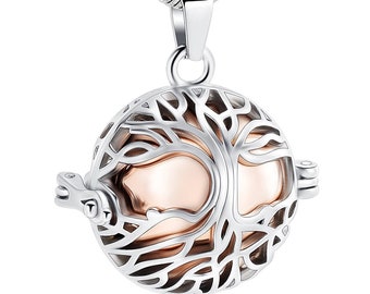 Rose Gold Caged Ashes Pendant • Cremation Necklace • Memorial Urn Jewellery • Keepsake Remembrance Gift for Loved One