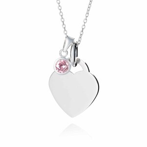 Personalised october birthstone necklace - Silver Jewellery - Memorial Jewellery - Bereavement