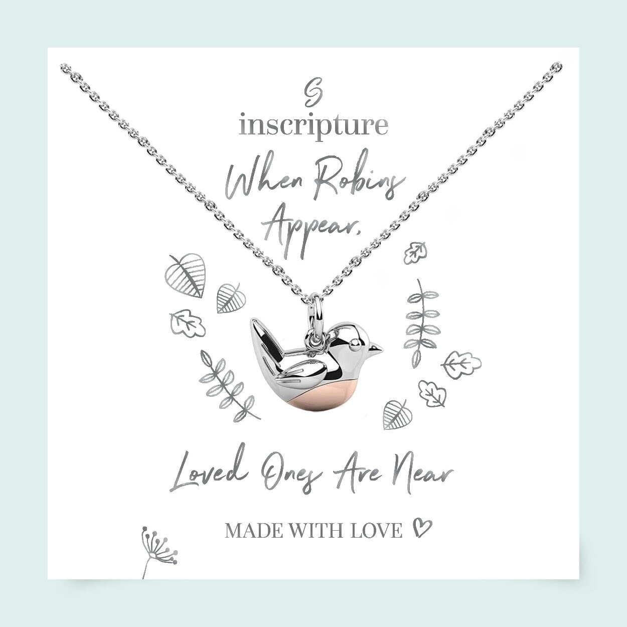 Sterling silver robin necklace deals