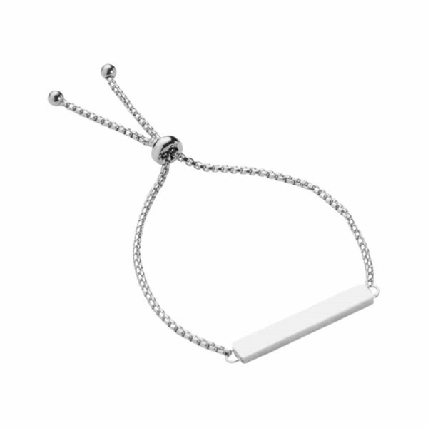 Bracciale per scrittura a mano con cursore d'argento - Regalo per cremazione e lutto - Gioielli ricordo speciali - Bracciale inciso con scrittura a mano reale