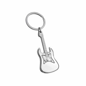 Handwriting Guitar Keyring - Present  for Special Occasions - Special Keepsake - Memories Saving Gift - Personalized Guitar Keyring