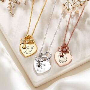 Silver Angel Heart Handwriting Necklace · Handwriting Jewellery · Memorial Necklace · Memorial Jewellery · Angel Necklace · Memorial Gift