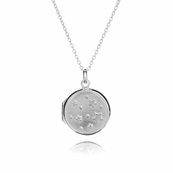 Sterling silver star locket Memorial gift Bereavement gift Special Keepsake