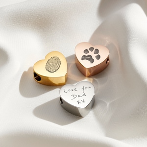 Gold Pandora Compatible Handwriting Charm · Pandora Charms · Personalised Charms · Engraved Charms · Handwriting Jewellery · Memorial Gift