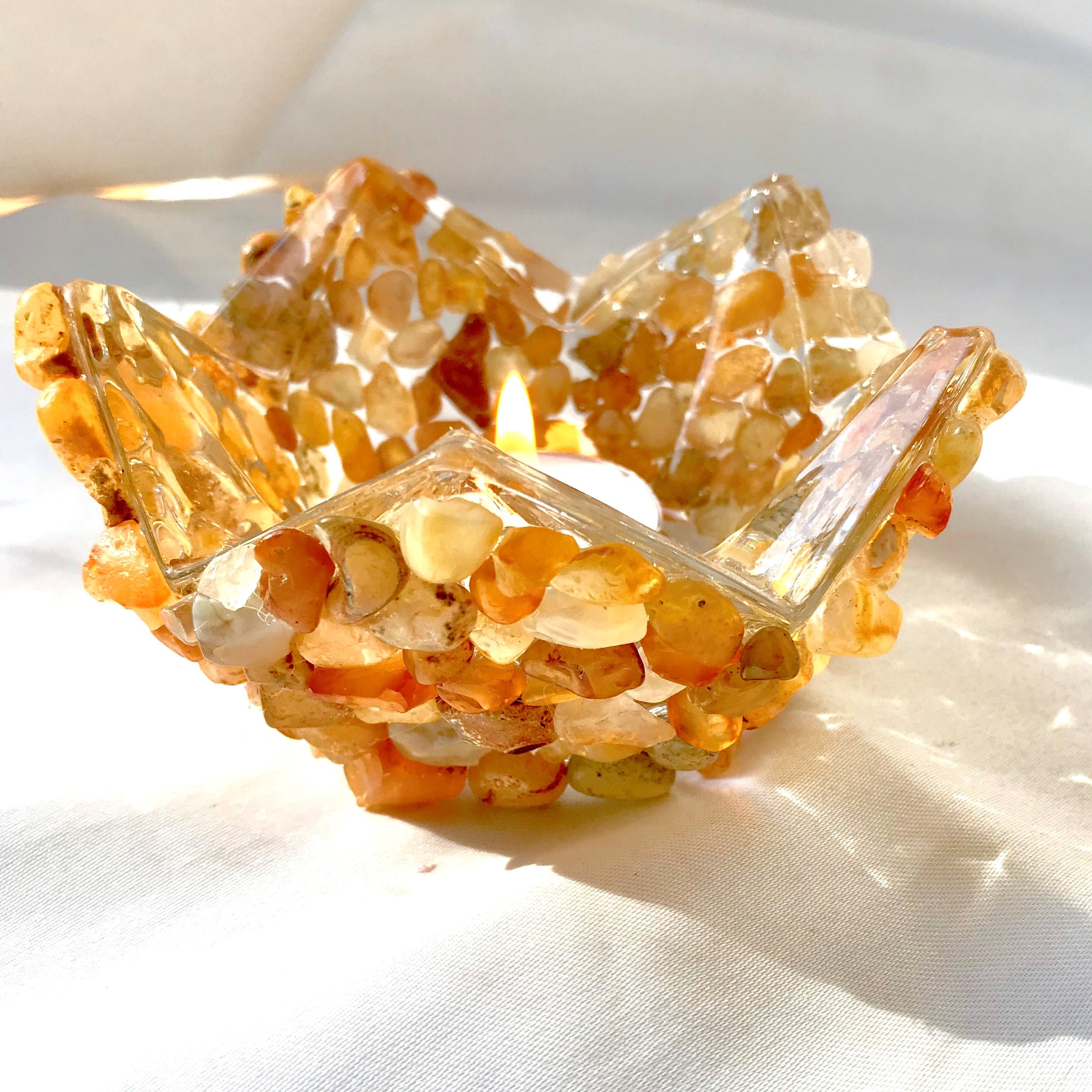 Agate Candle Holder Etsy